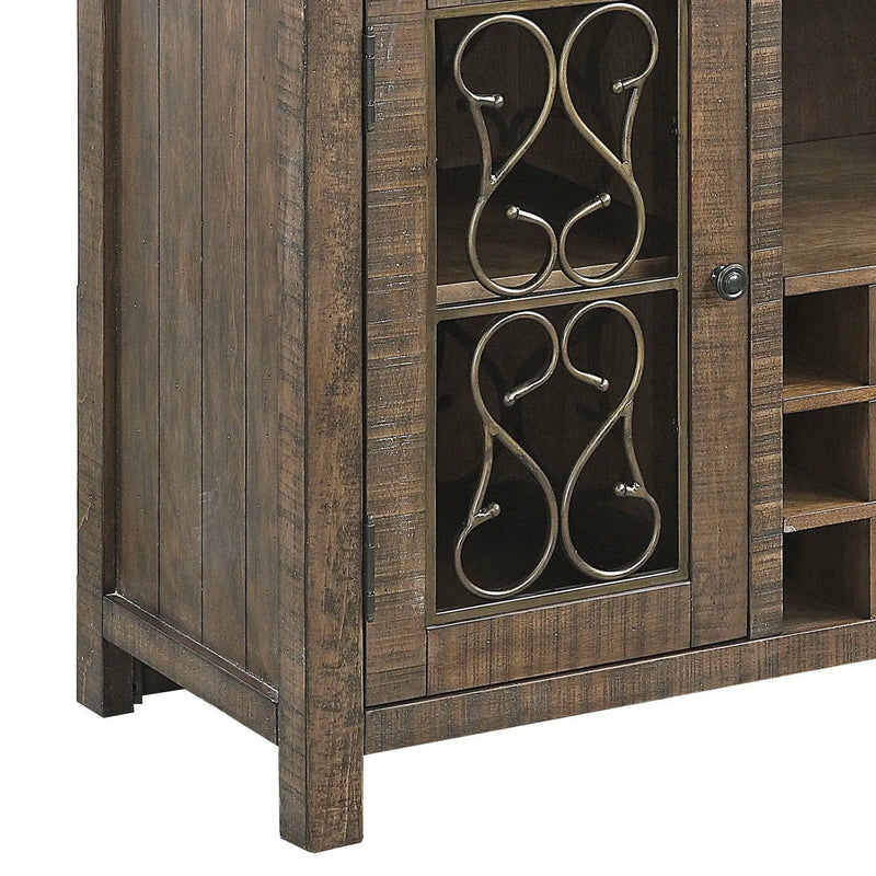 Raphaela - Server With Cup Holder & Wine Rack - Cherry by Unique Piece Furniture