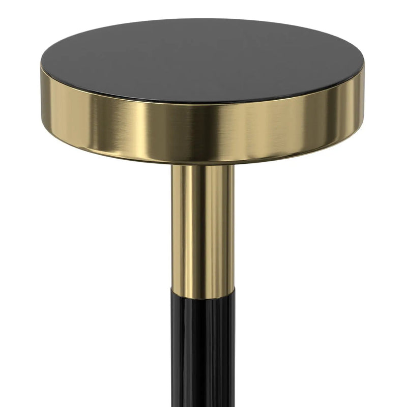 Frannie - Side Table - Gold / Black by HouseOfZazla