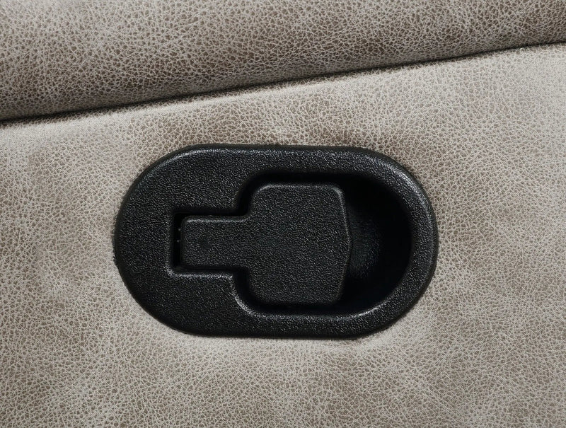 Greer Upholstered Motion Reclining Loveseat Taupe by Unique Piece Furniture