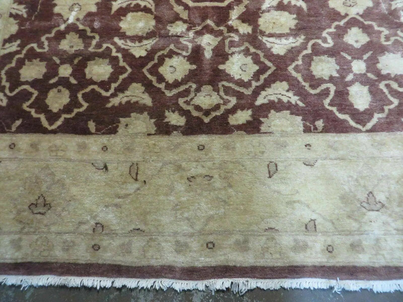 7' X 10' Vintage Fine Handmade Pakistan Peshawar Chobi Floral Wool Rug Vegy Dye by Jewel Rugs