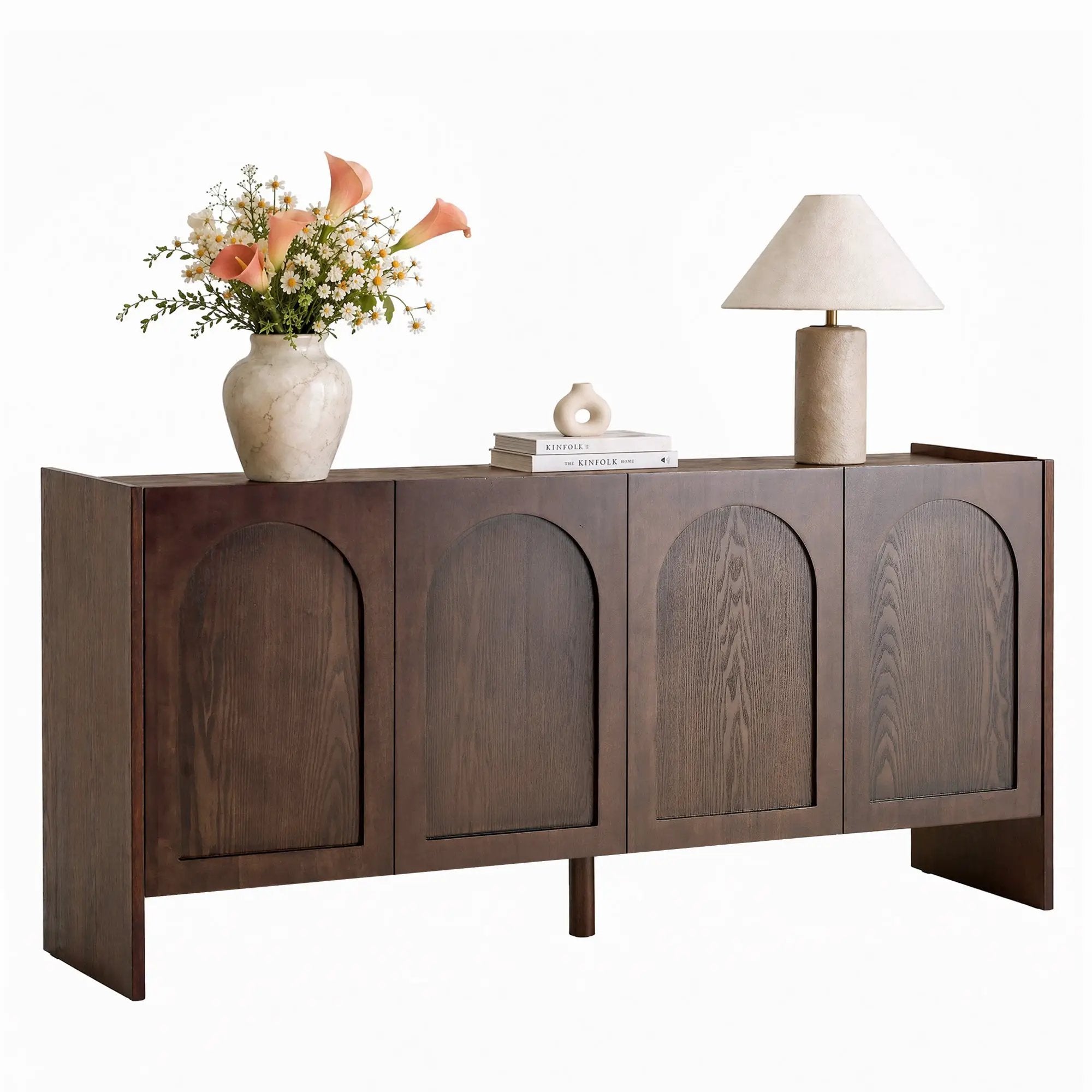 Mid-Century Modern 4-Door Credenza Sideboard by HouseOfZazla