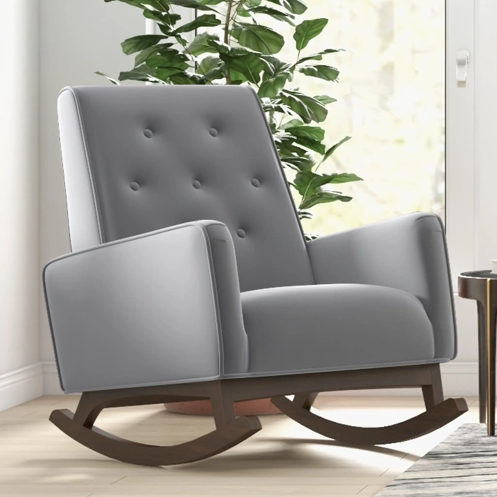 Demetrius - Solid Wood Rocking Chair by HouseOfZazla