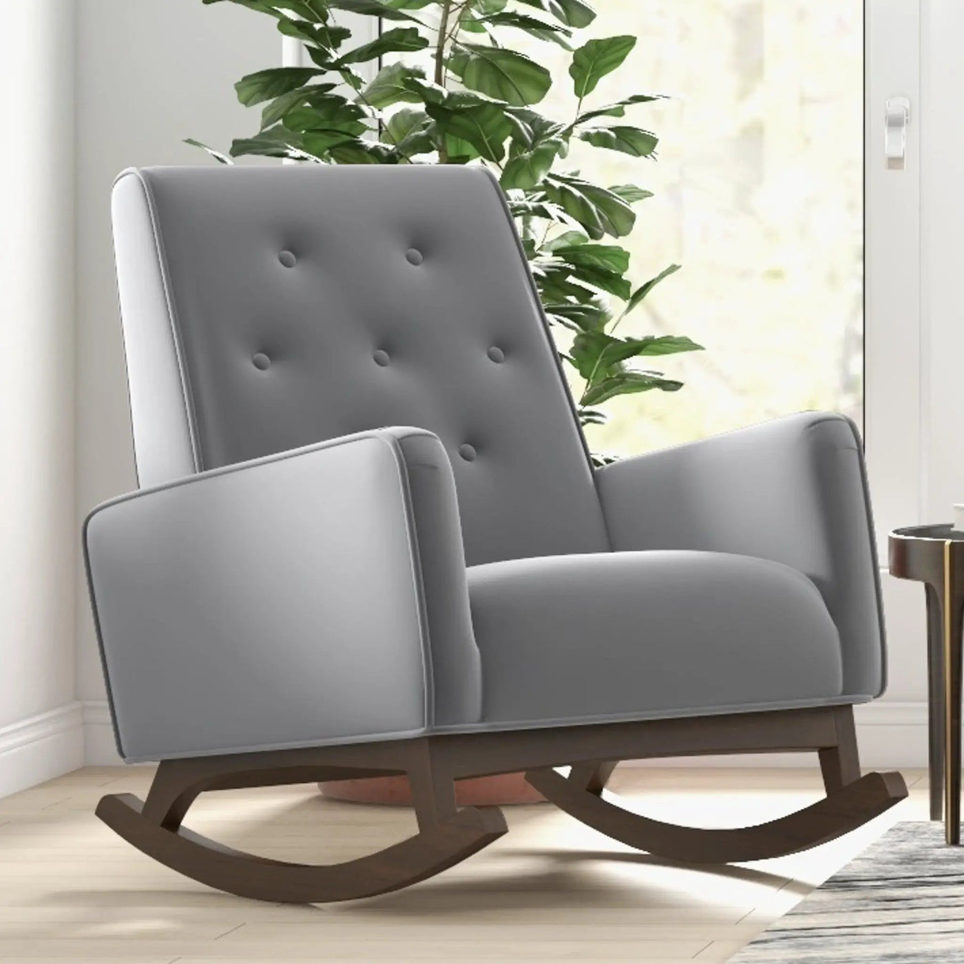 Demetrius - Solid Wood Rocking Chair by Unique Piece Furniture