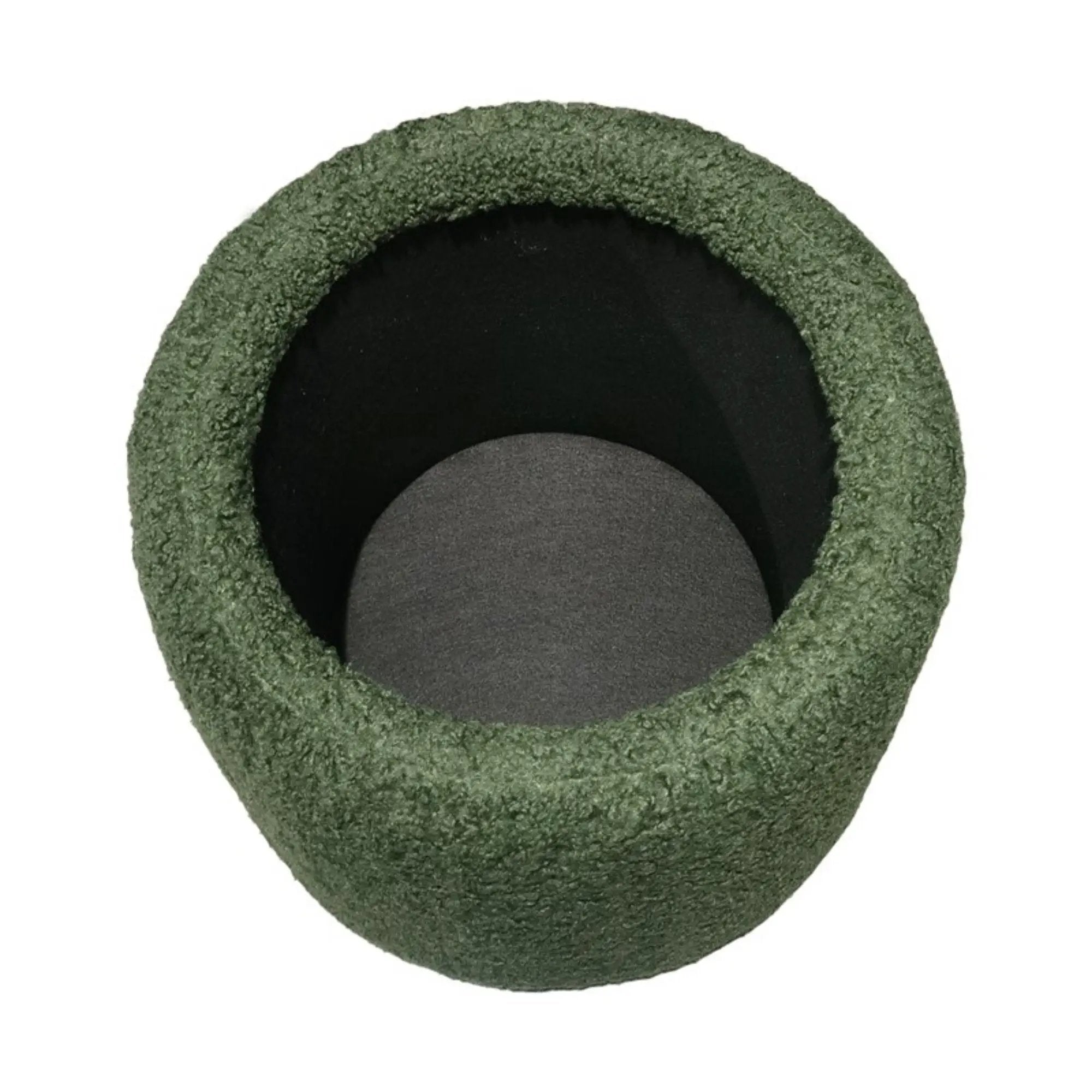 Elegant Round Storage Ottoman Upholstered by Unique Piece Furniture