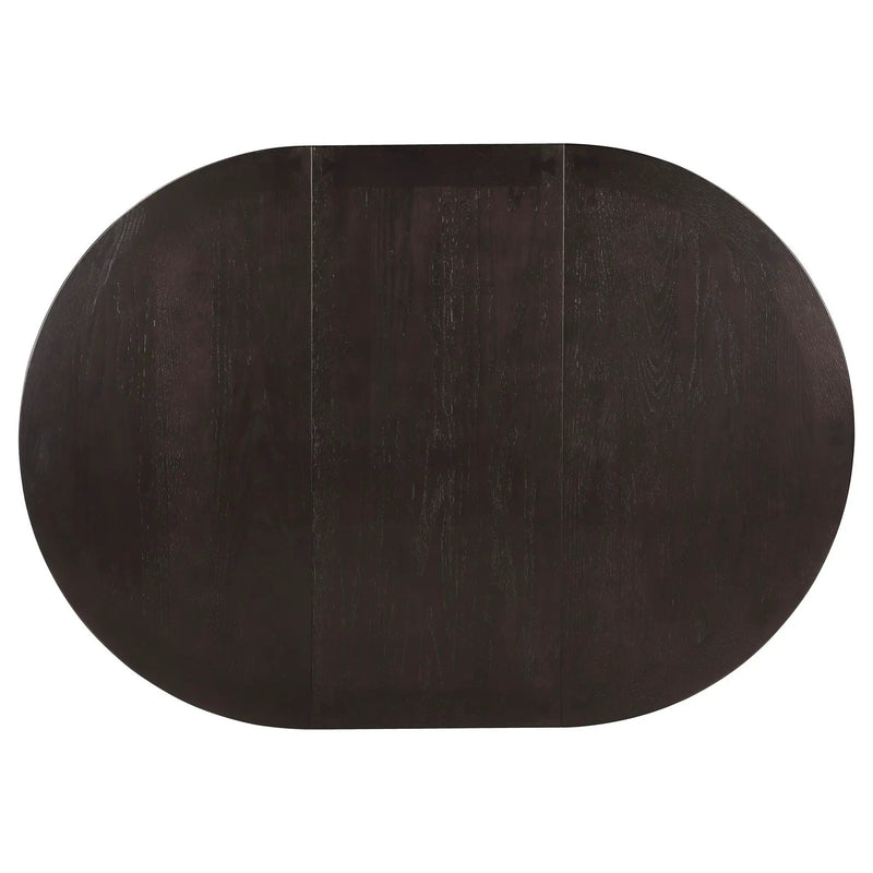 Lavon Oval 60-inch Wood Extension Leaf Dining Table Espresso by Unique Piece Furniture