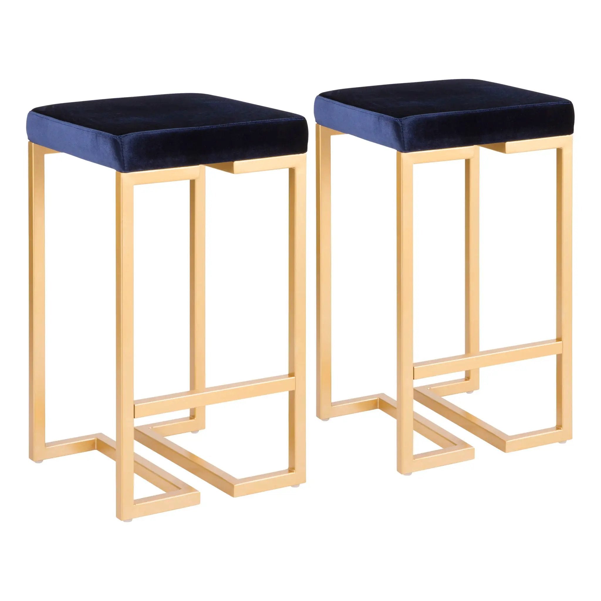 Midas - Contemporary / Glam Counter Stool (Set of 2) by HouseOfZazla