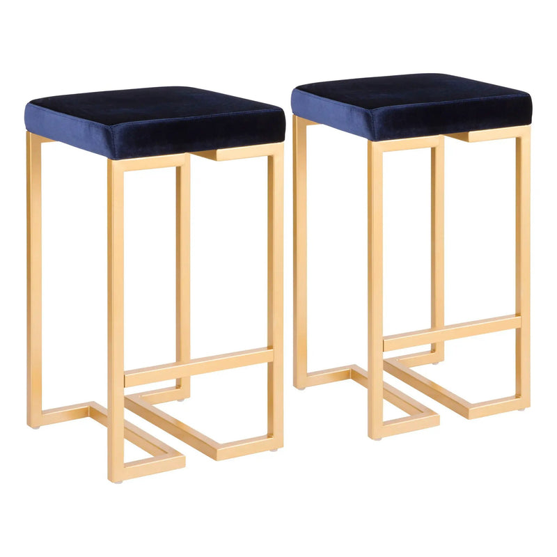 Midas - Contemporary / Glam Counter Stool (Set of 2) by HouseOfZazla
