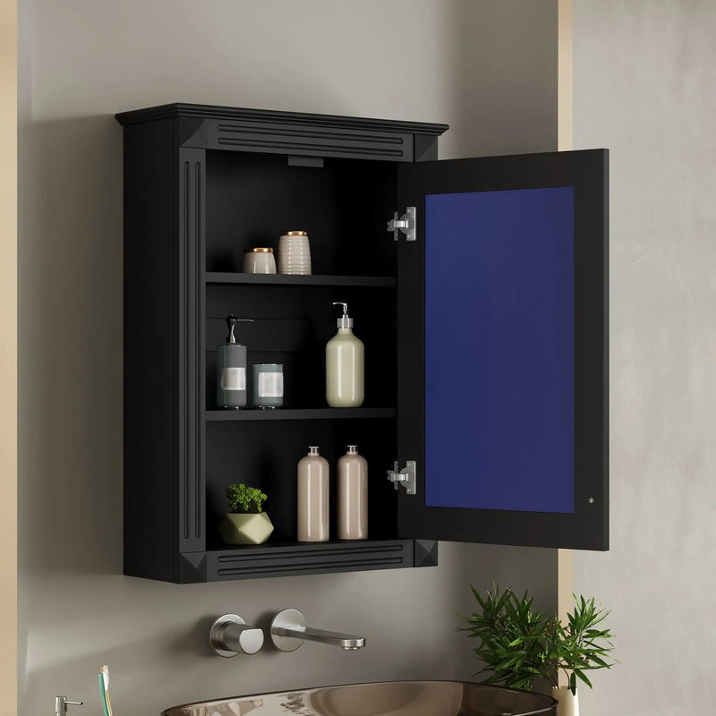 Wall Mounted Bathroom Storage Medicine Cabinet For Over Toilet With Mirror by HouseOfZazla