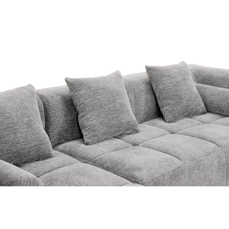 Sectional Free Combined Sofa With 2 Side Pockets by HouseOfZazla