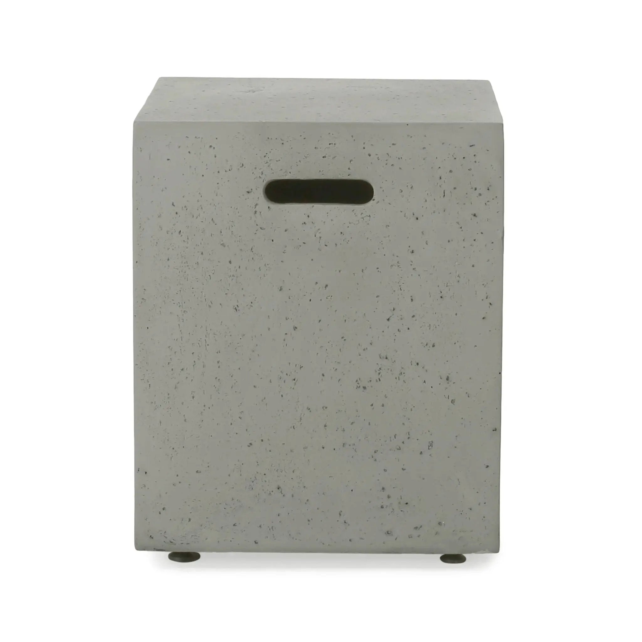 Modern Tank Holder Side Table With Smooth Concrete Surface by HouseOfZazla