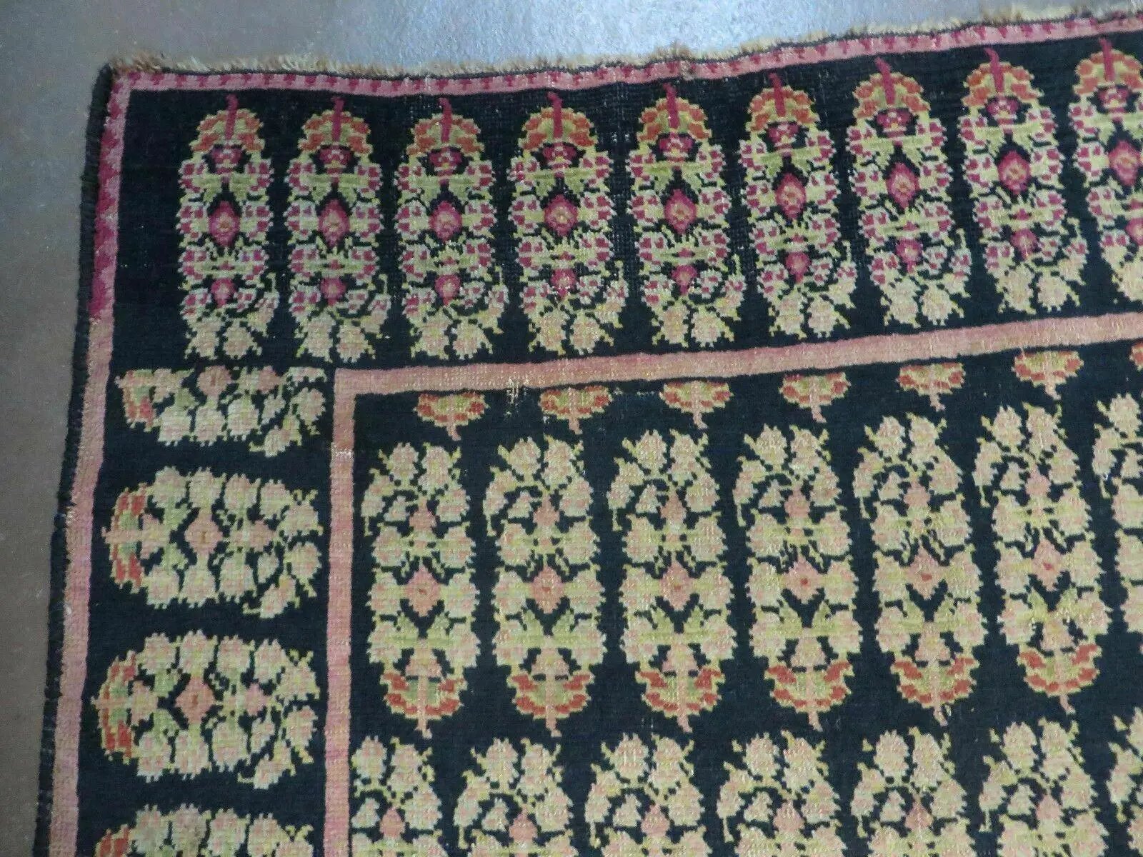 4' X 9' Antique Karabagh Caucasian Rug Handmade Wool Carpet Organic Dyes Nice by Jewel Rugs