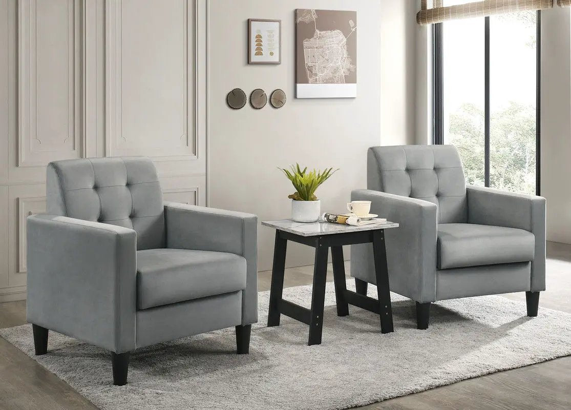 Hale - Armchairs And End Table Living Room (Set of 3) by Unique Piece Furniture