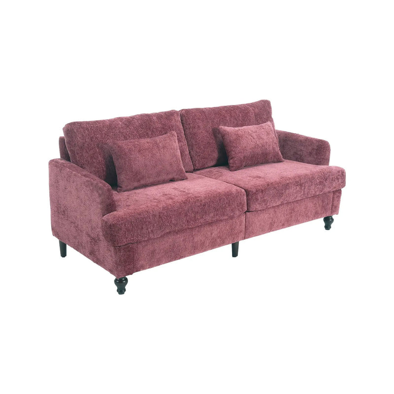 Mid Century Modern Fabric Loveseat Sofa, 2 Seat Upholstered Couch by HouseOfZazla