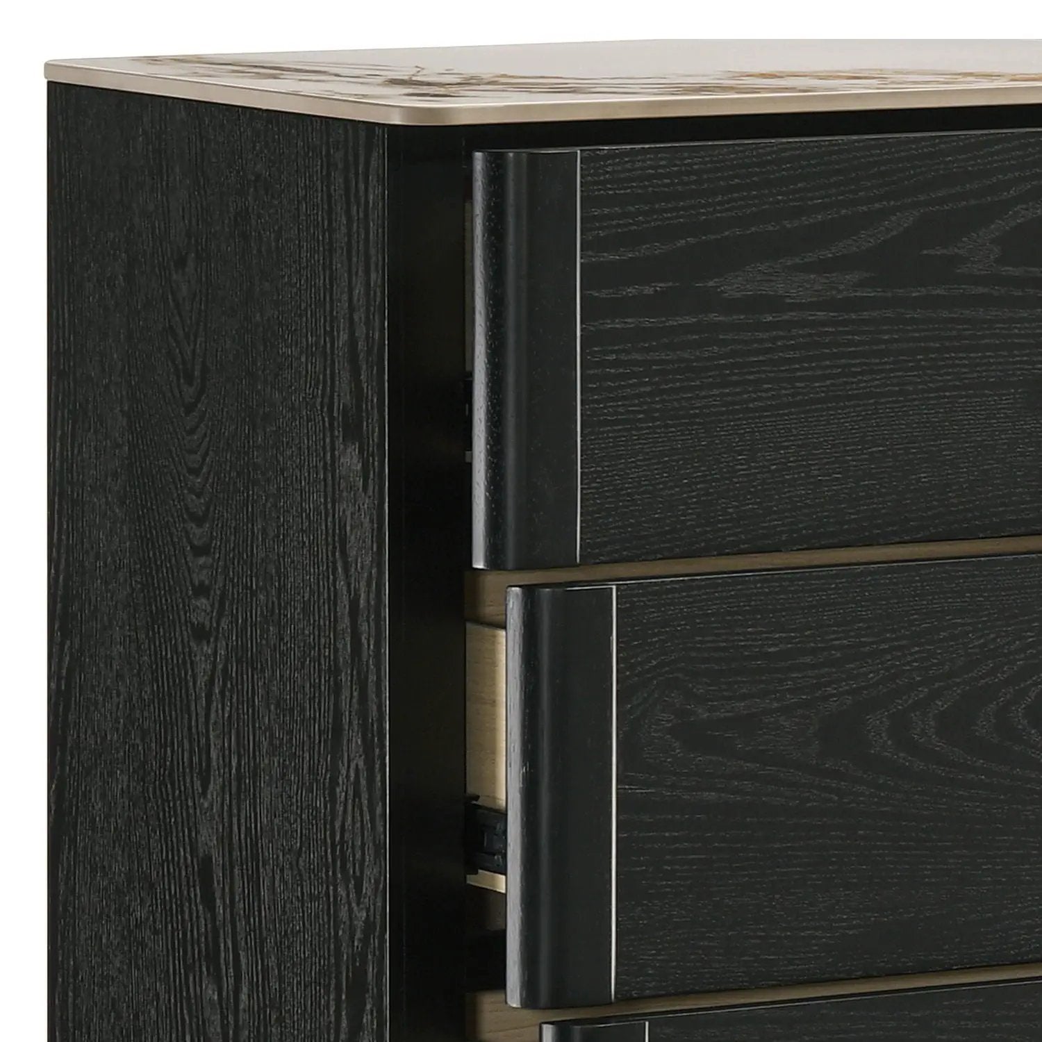 Opel - 5 Drawer Chest - Black by HouseOfZazla