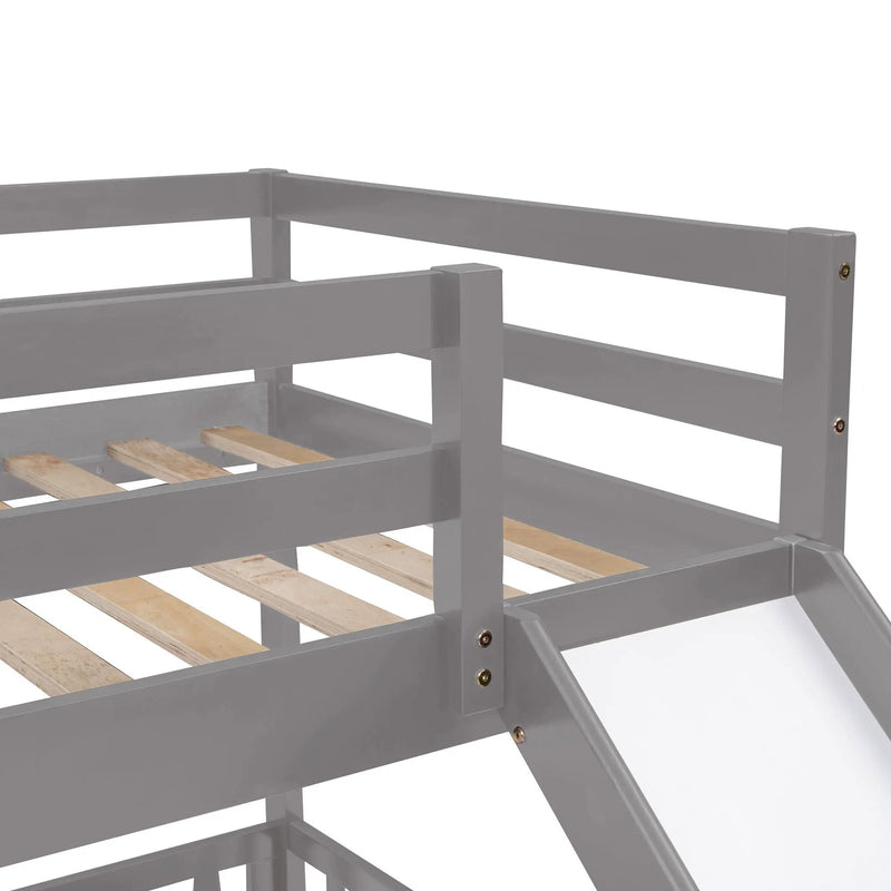 Functional Bunk Bed & Convertible Ladder And Slide by HouseOfZazla