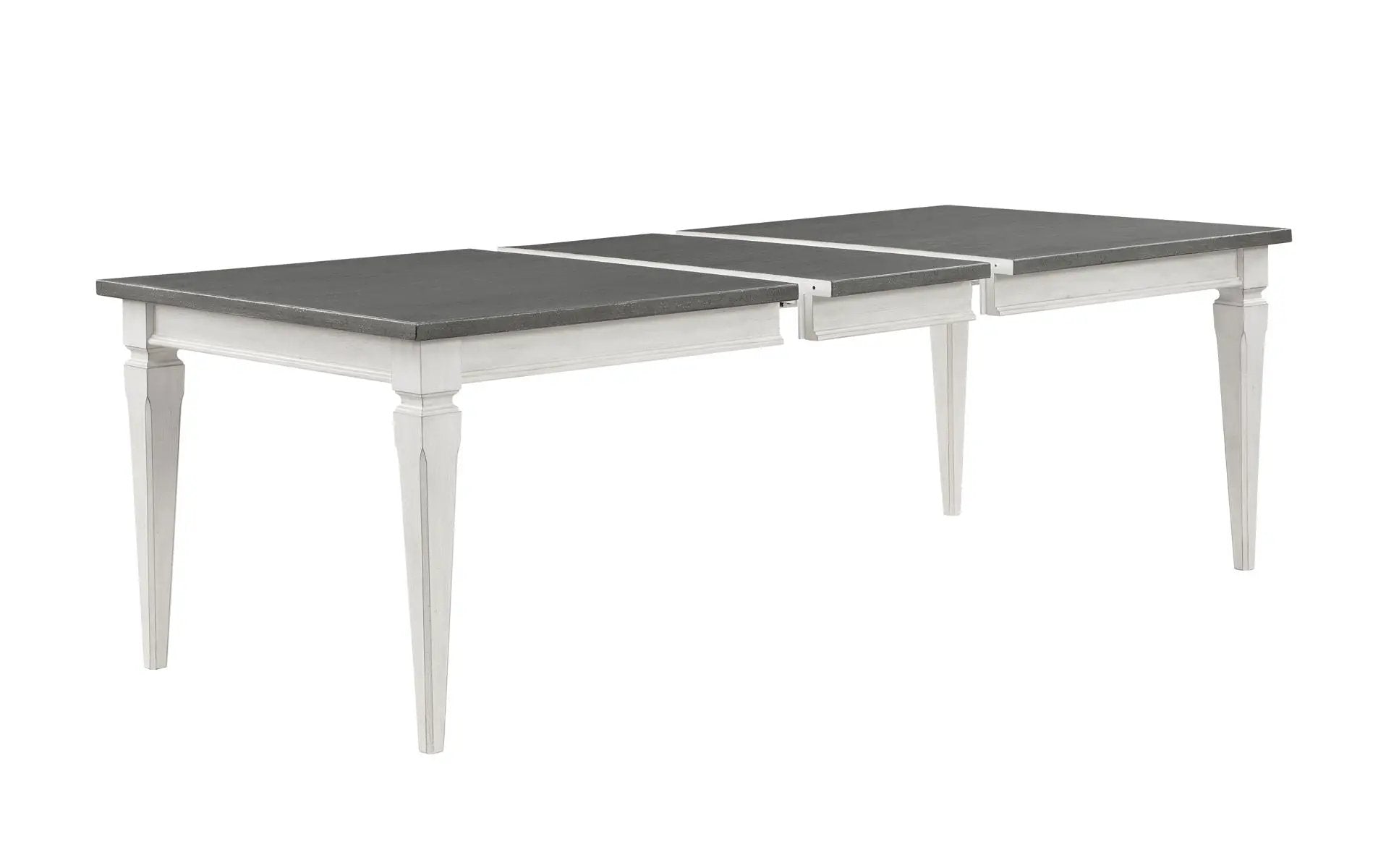 Katia - Dining Table With Leaf - Gray / White by Unique Piece Furniture