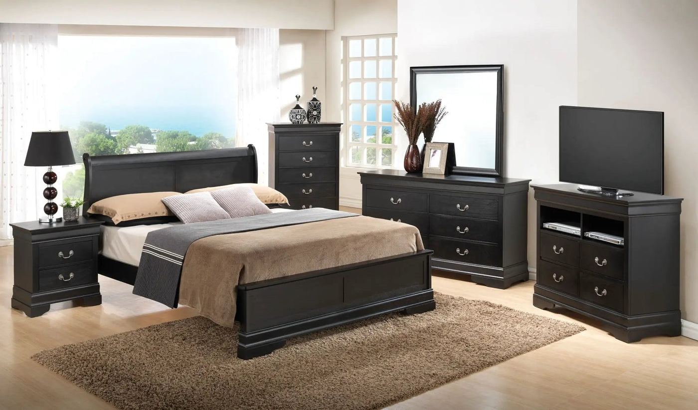 Sleigh Bed With Low Footboard by HouseOfZazla