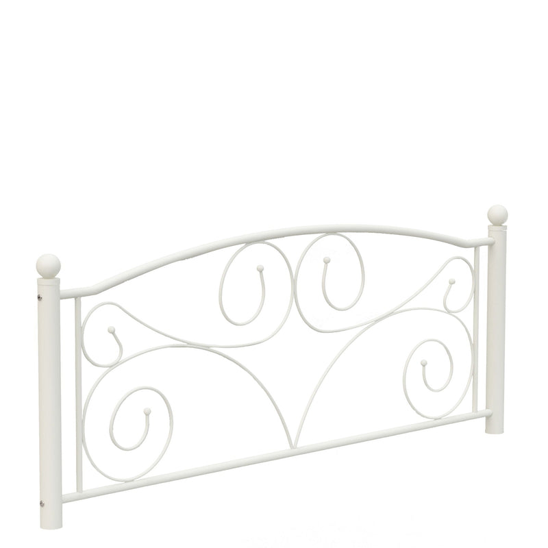 Full With Metal Frame Bed - White by HouseOfZazla