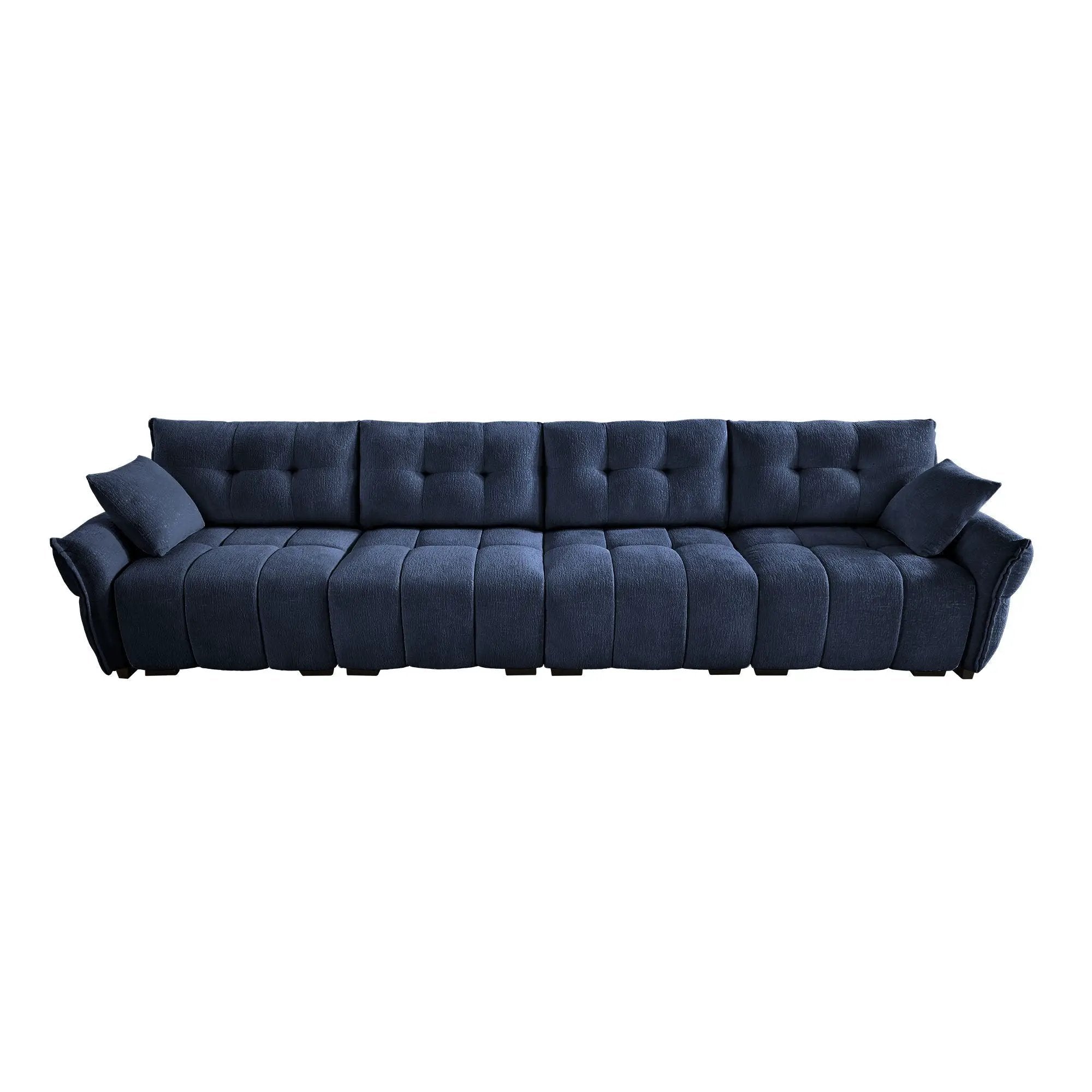 Modern Sofa & Pillows, Textured Cover, High Rebound Cushions by HouseOfZazla