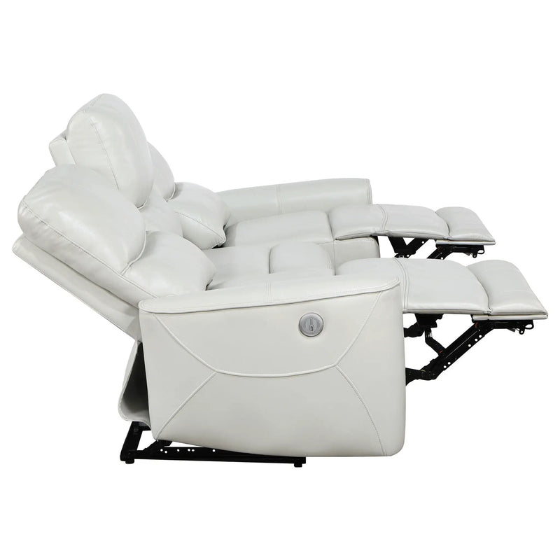 Greenfield Upholstered Power Reclining Sofa Dove Grey by Unique Piece Furniture