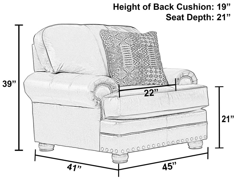 Roberto - Leather Chair - Cocoa by Unique Piece Furniture