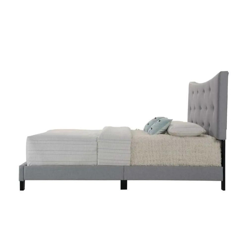 Venacha - Queen Bed - Gray Fabric by Unique Piece Furniture