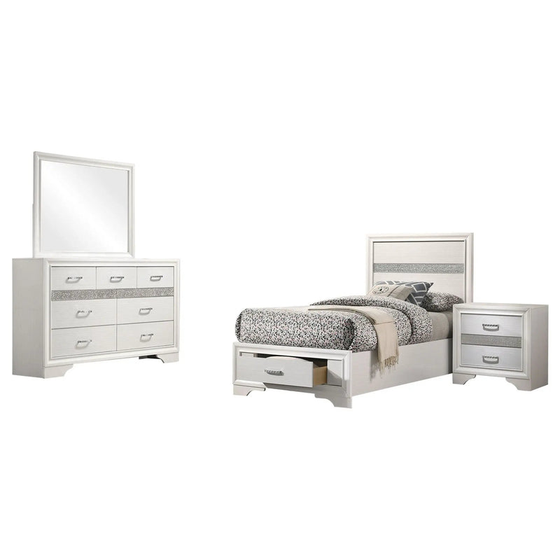 Miranda 4-piece Twin Bedroom Set White by Unique Piece Furniture