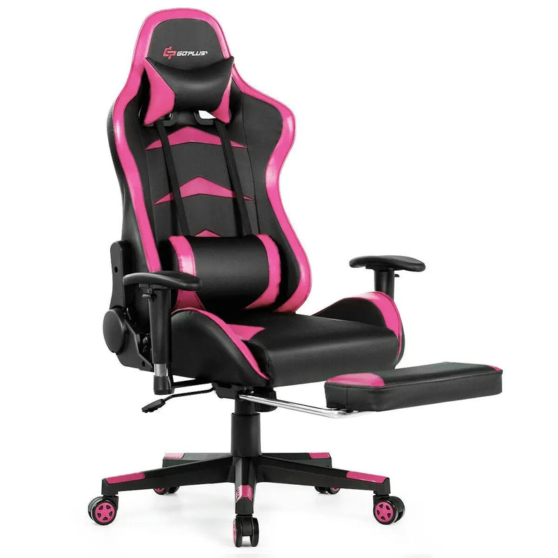 Massage Gaming Chair with Footrest by DirectDeals