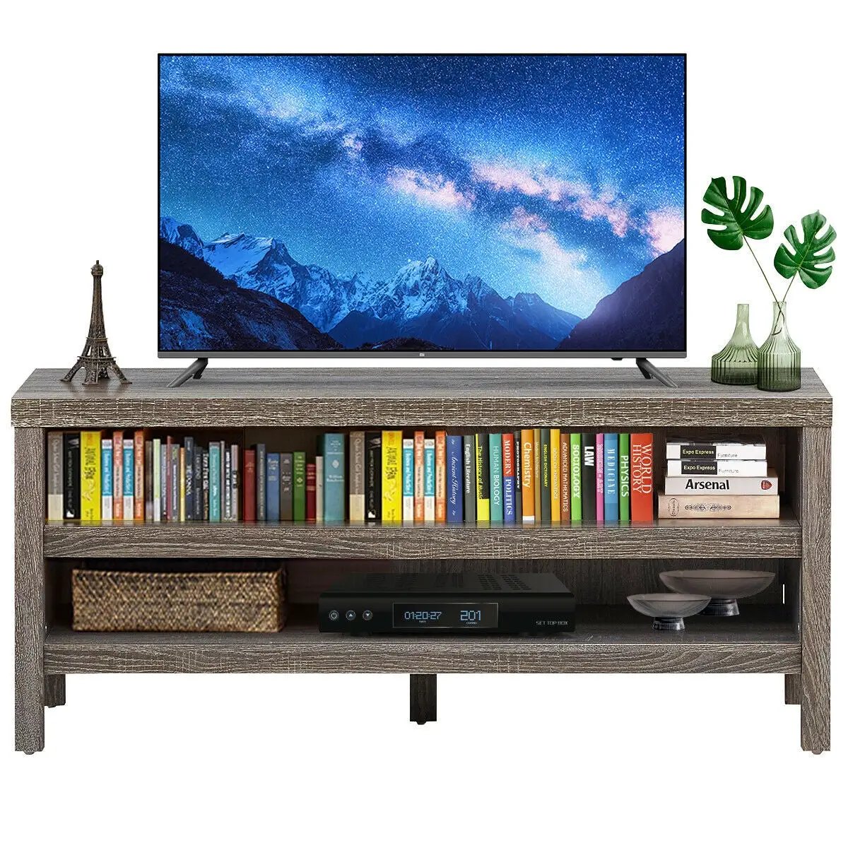3-Tier TV Stand Console Cabinet for TV's up to 45 Inch with Storage Shelves, photo 3 of 16