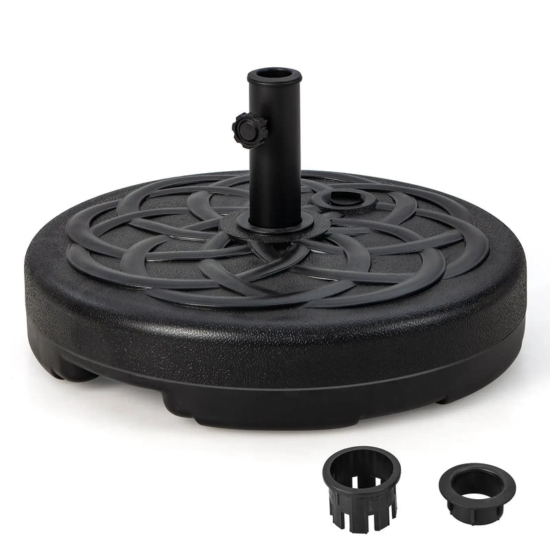 22 Inch Fillable Heavy-Duty Round Patio Umbrella Base Stand by DirectDeals