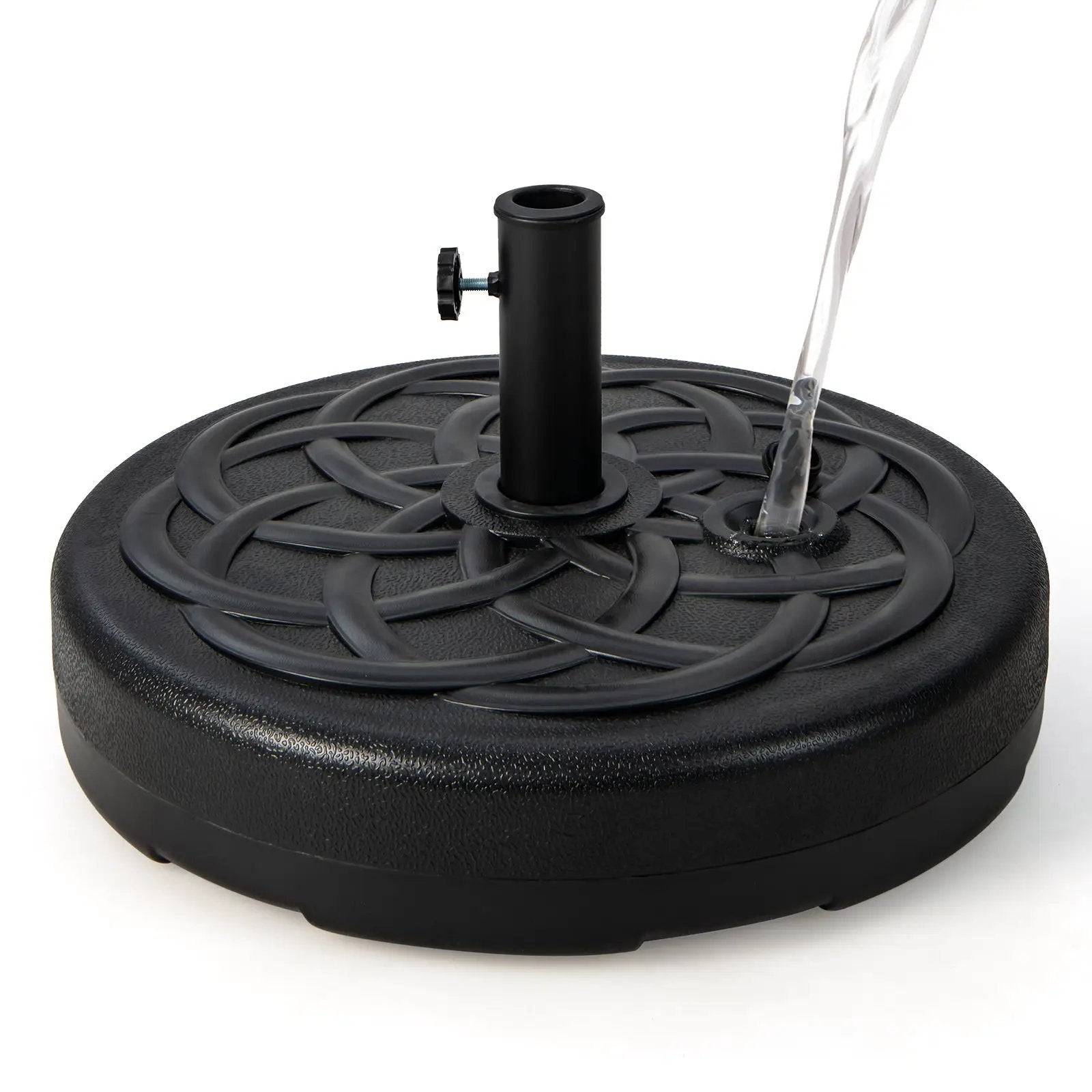 22 Inch Fillable Heavy-Duty Round Patio Umbrella Base Stand by DirectDeals