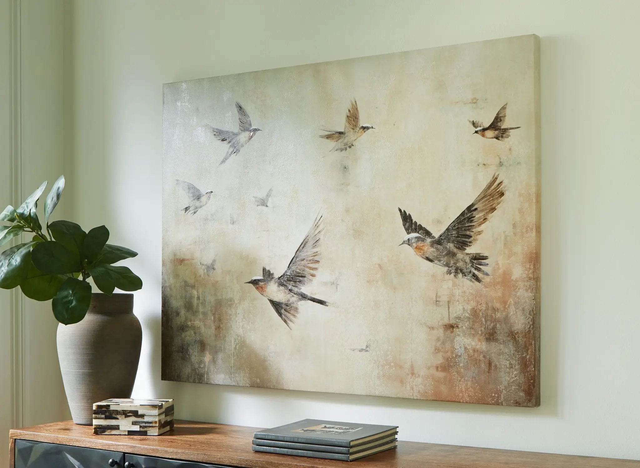 Collmund - Wall Art - Gray / Brown by Unique Piece Furniture