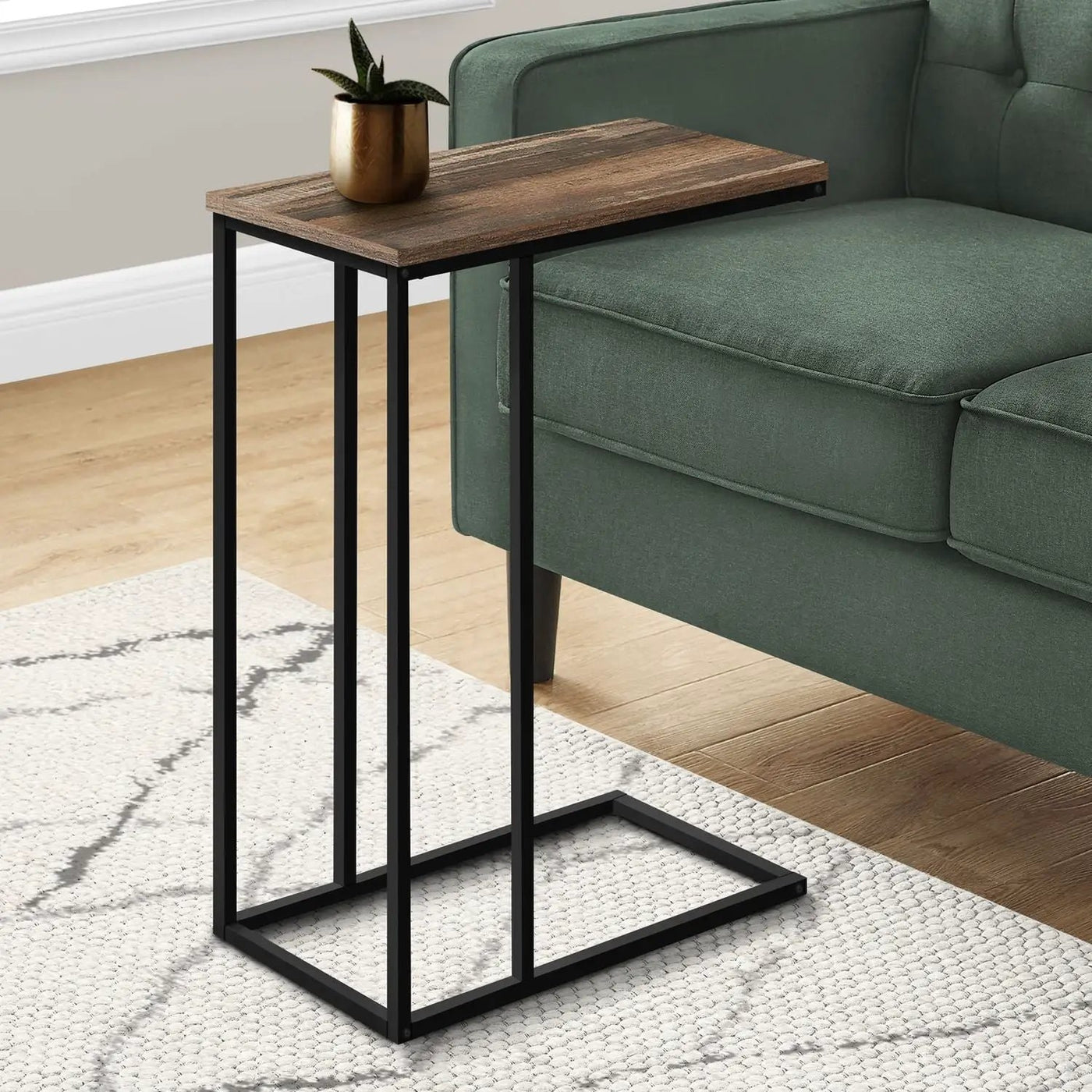 Accent Table, C - Shaped, Space-Saving Functionality by Unique Piece Furniture
