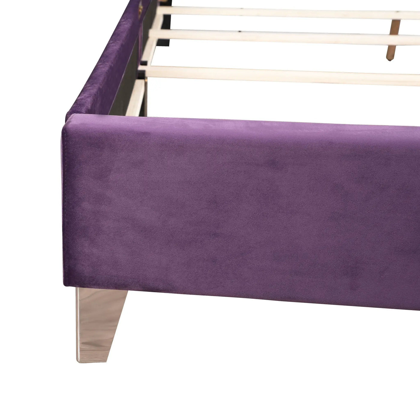 Upholstered Nailhead Trim Chic Bed by HouseOfZazla