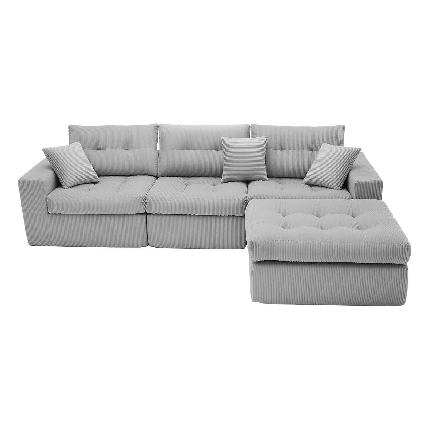 Corner Chaise L-Shaped Sectional Sofa Bed by HouseOfZazla