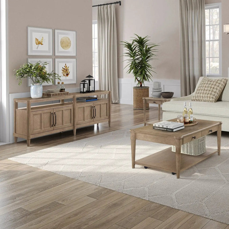 Entertainment Console With Storage - Sand by Unique Piece Furniture