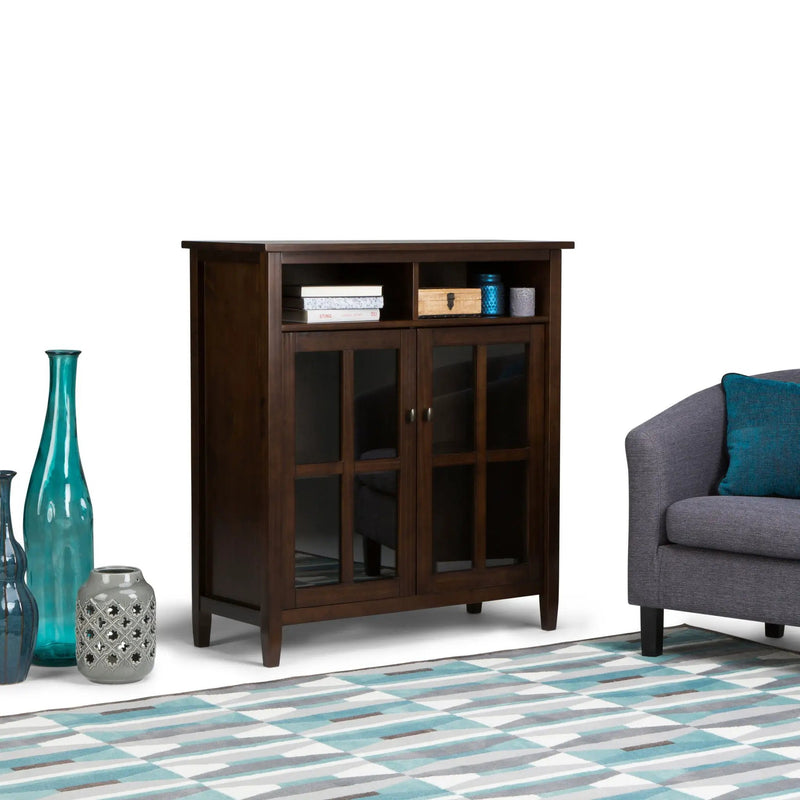 Warm Shaker - Handcrafted Medium Storage Media Cabinet by Unique Piece Furniture