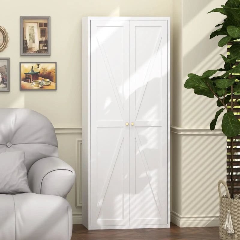 Adjustable 2 Door Storage Cabinet With Adjustable Shelves by Unique Piece Furniture