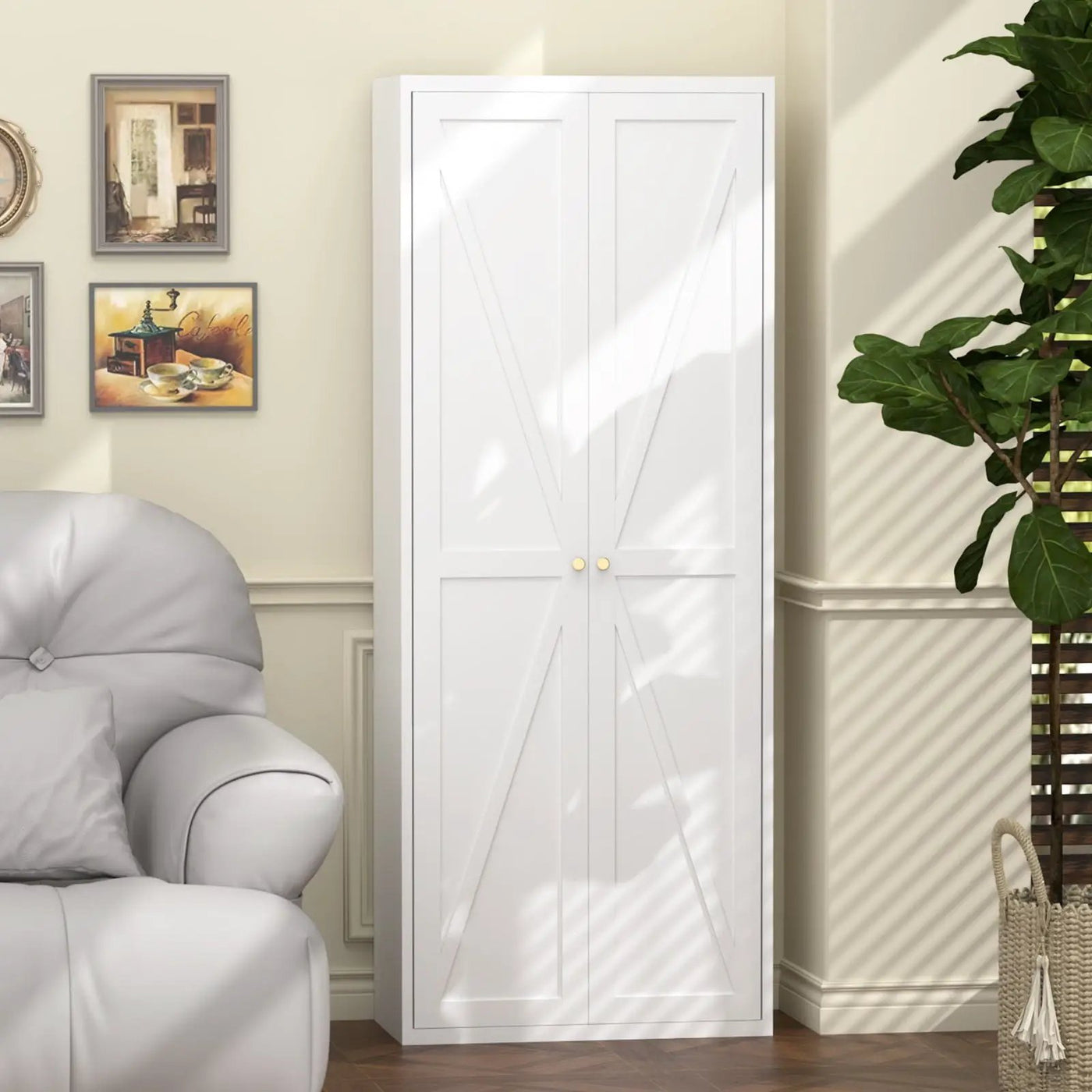 Adjustable 2 Door Storage Cabinet With Adjustable Shelves by HouseOfZazla