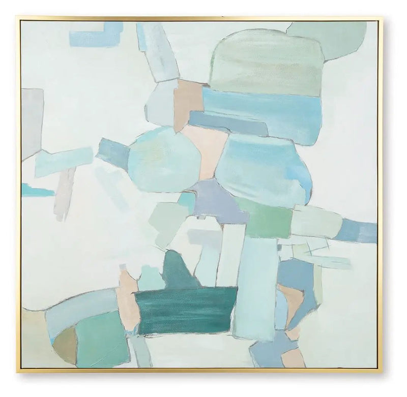 Wynburn - Wall Art - White / Blue / Green by Unique Piece Furniture