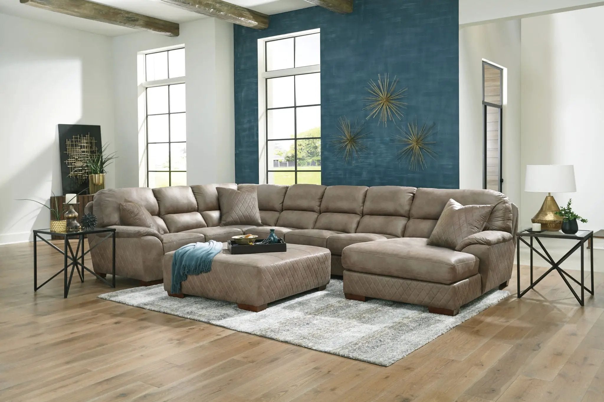 Royce - Sectional With Cocktail Ottoman by Unique Piece Furniture
