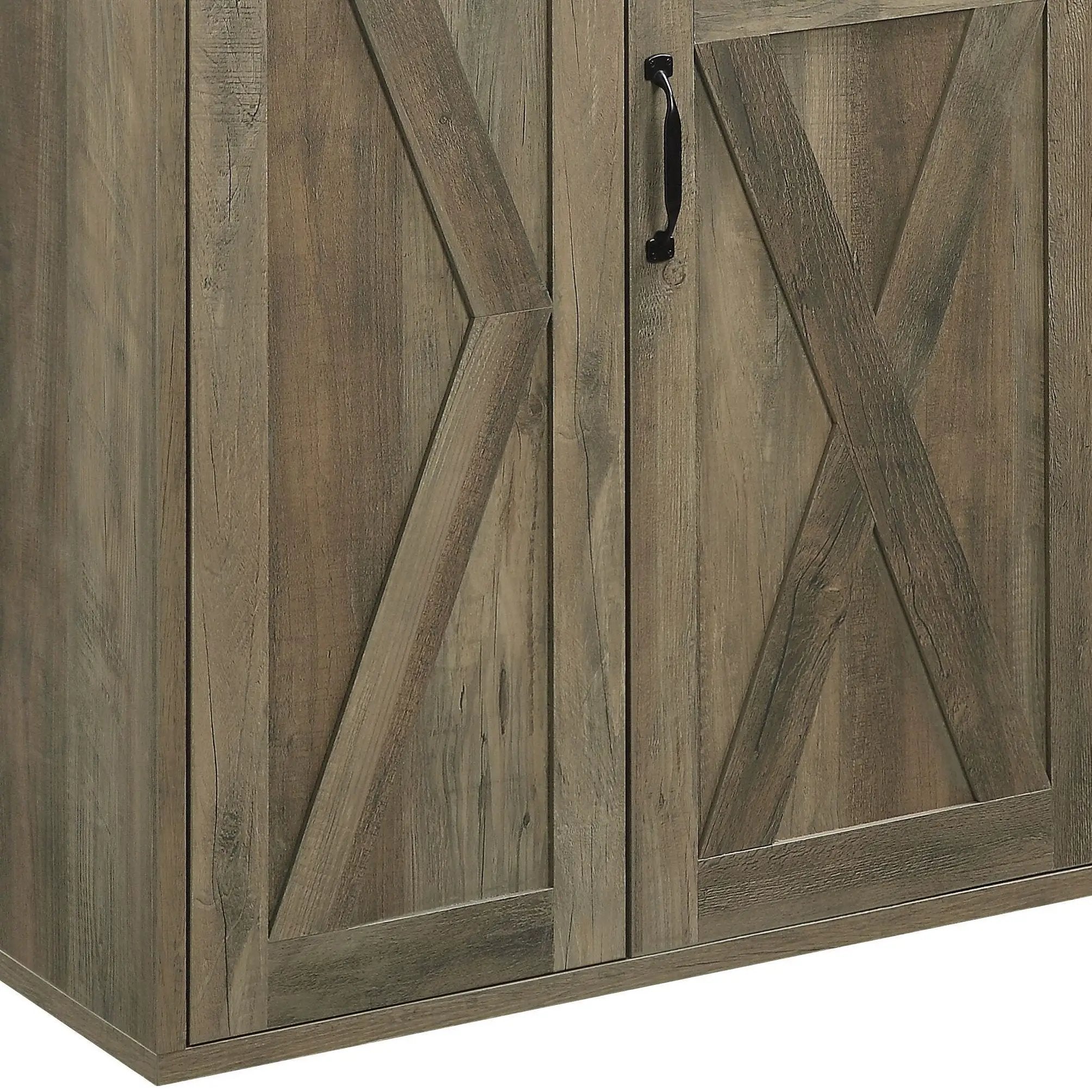 Abiram - Rustic Server - Oak by Unique Piece Furniture