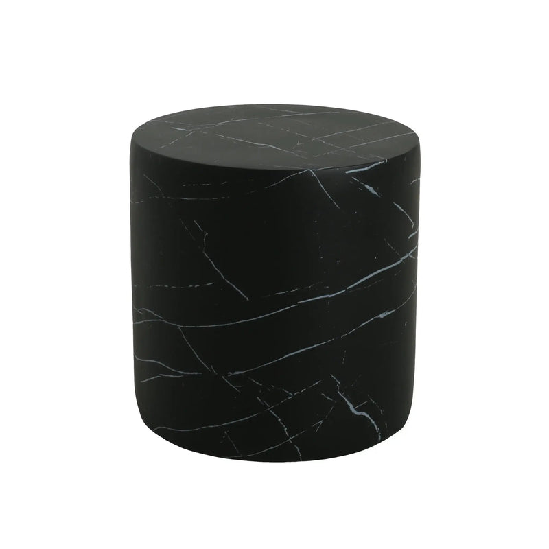 Cylindrical Design Outdoor Lightweight Concrete Side Table by HouseOfZazla