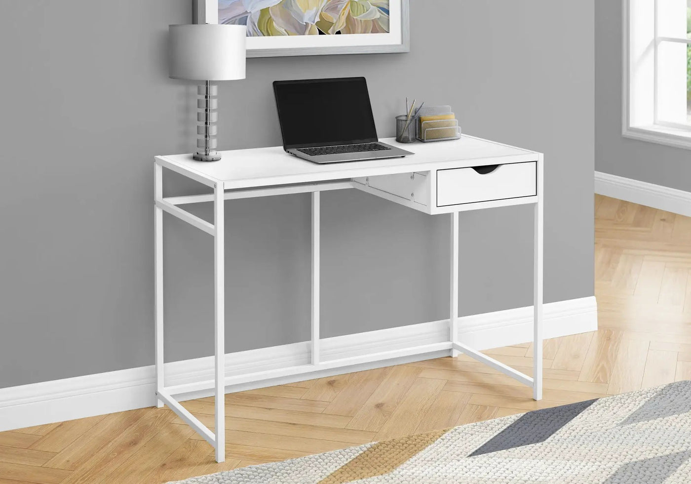 Computer Desk For Home Office, 1 Storage Drawer, Contemporary & Modern by Unique Piece Furniture