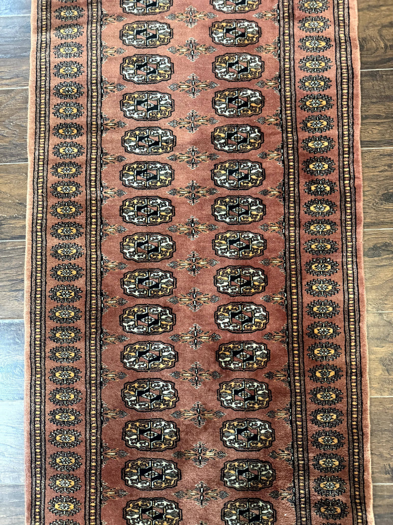 Pakistani Turkoman Bokhara Runner Rug 2.8 x 12, Oriental Runner for Hallway by Jewel Rugs