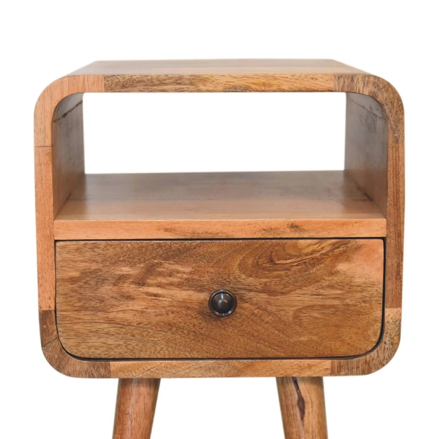 Mini Curve Open Bedside Nightstand by Unique Piece Furniture