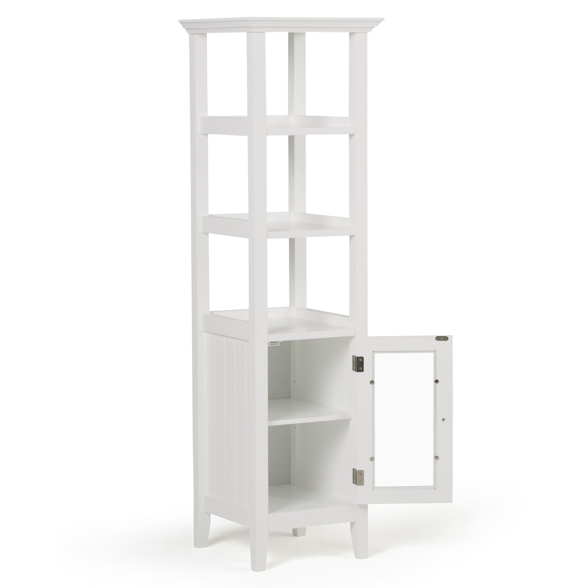 Acadian - Bath Storage Tower - Pure White by HouseOfZazla