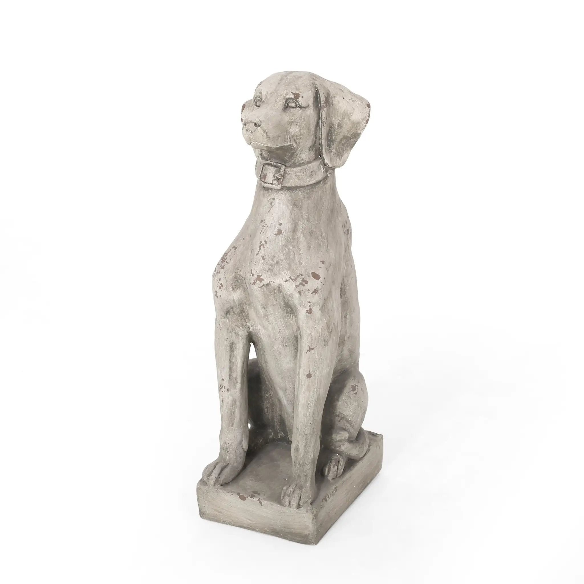 MGO Dog Decor Outdoor Dog Statue, Antique by HouseOfZazla