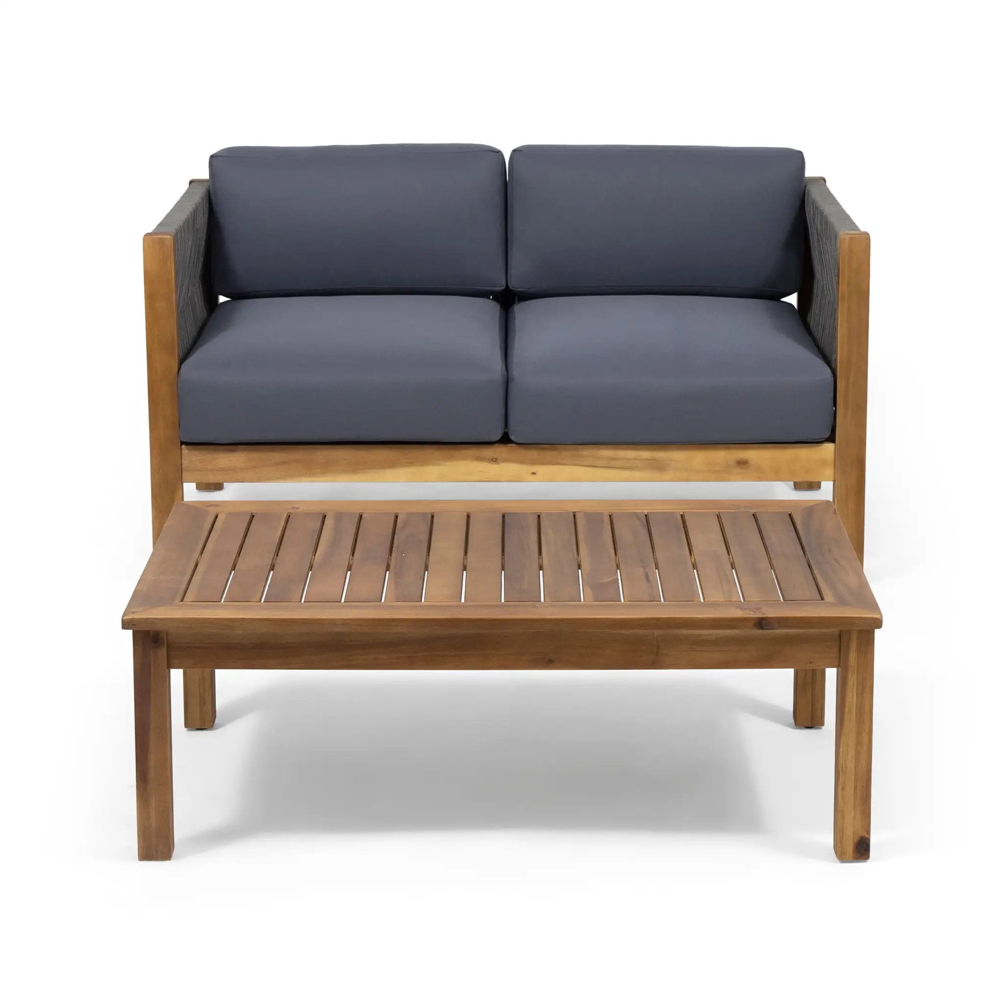 Patio Loveseat and Coffee Table Set by HouseOfZazla