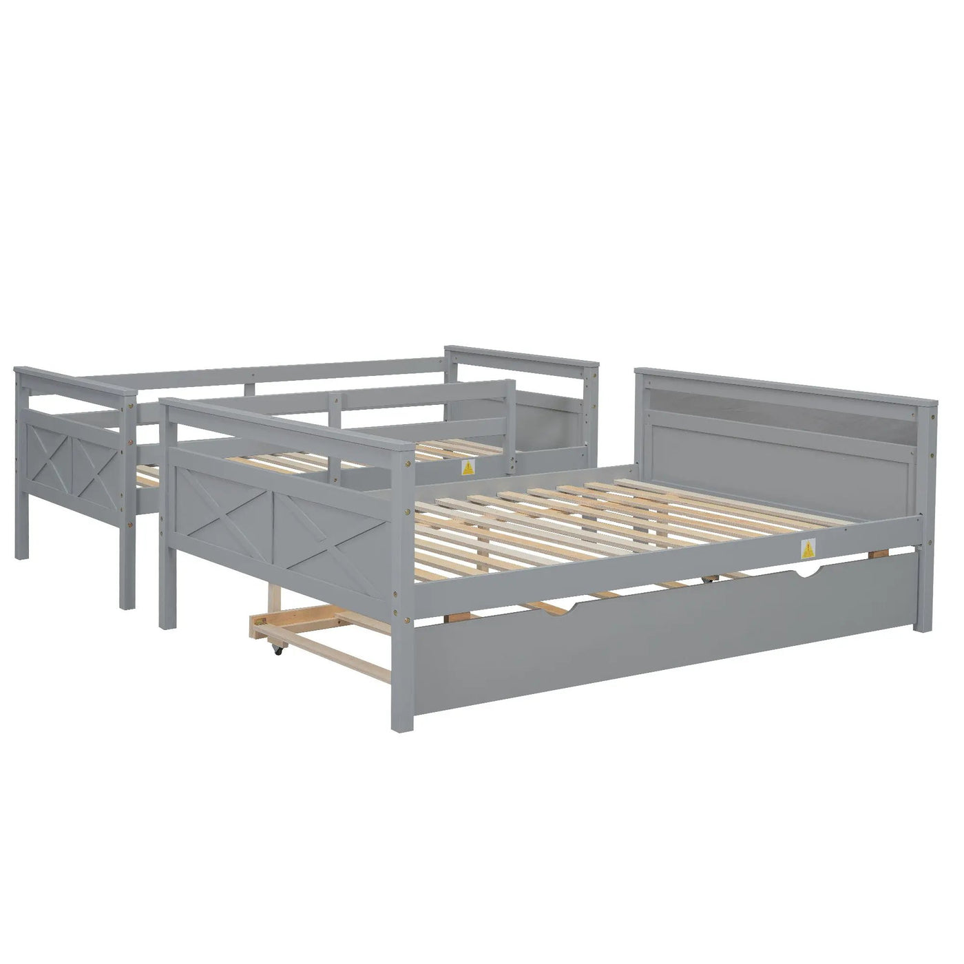 Bunk Bed With Ladder And Safety Guardrail by HouseOfZazla
